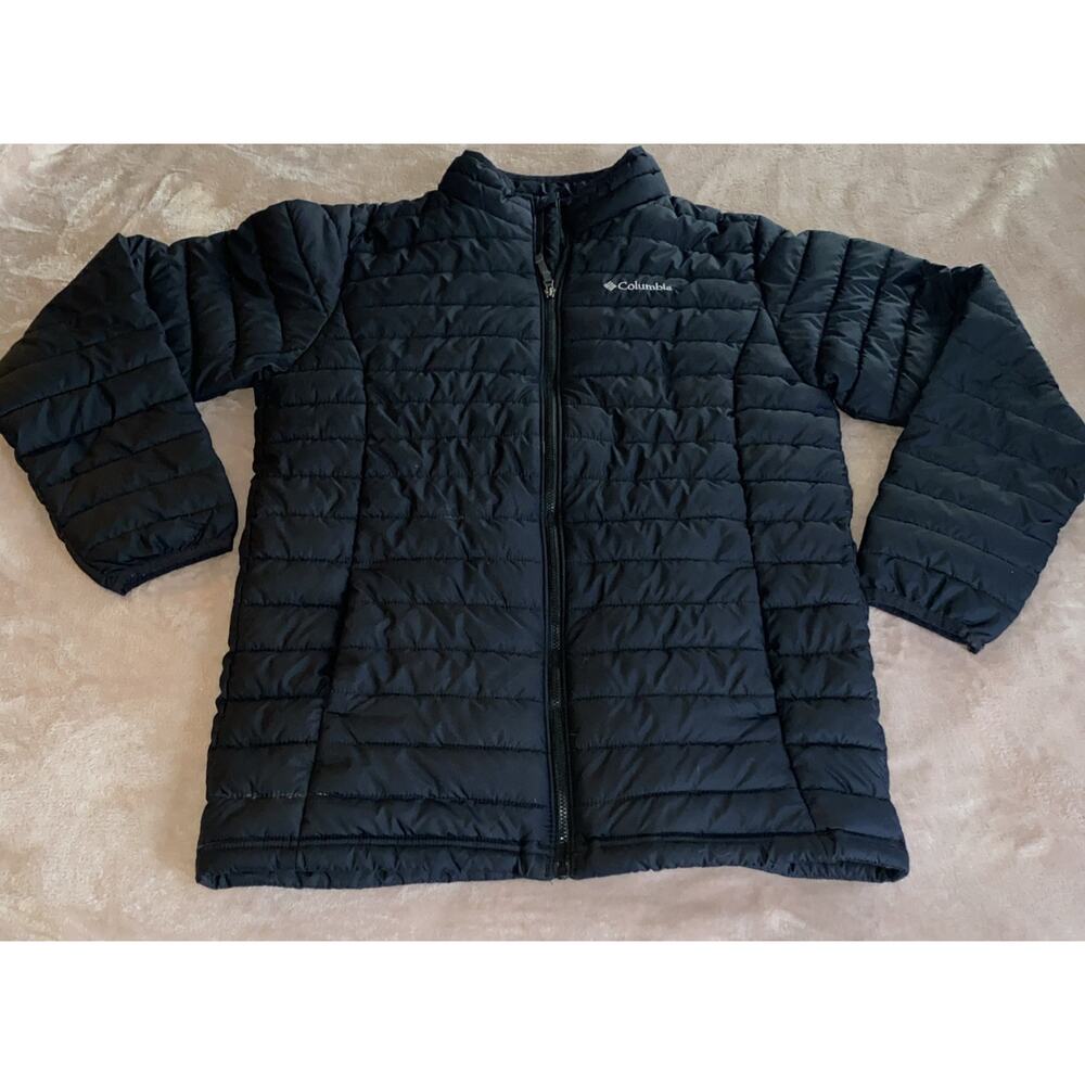 COLUMBIA Omni Heat Puffer Coat Black Boys Size XL 18-20